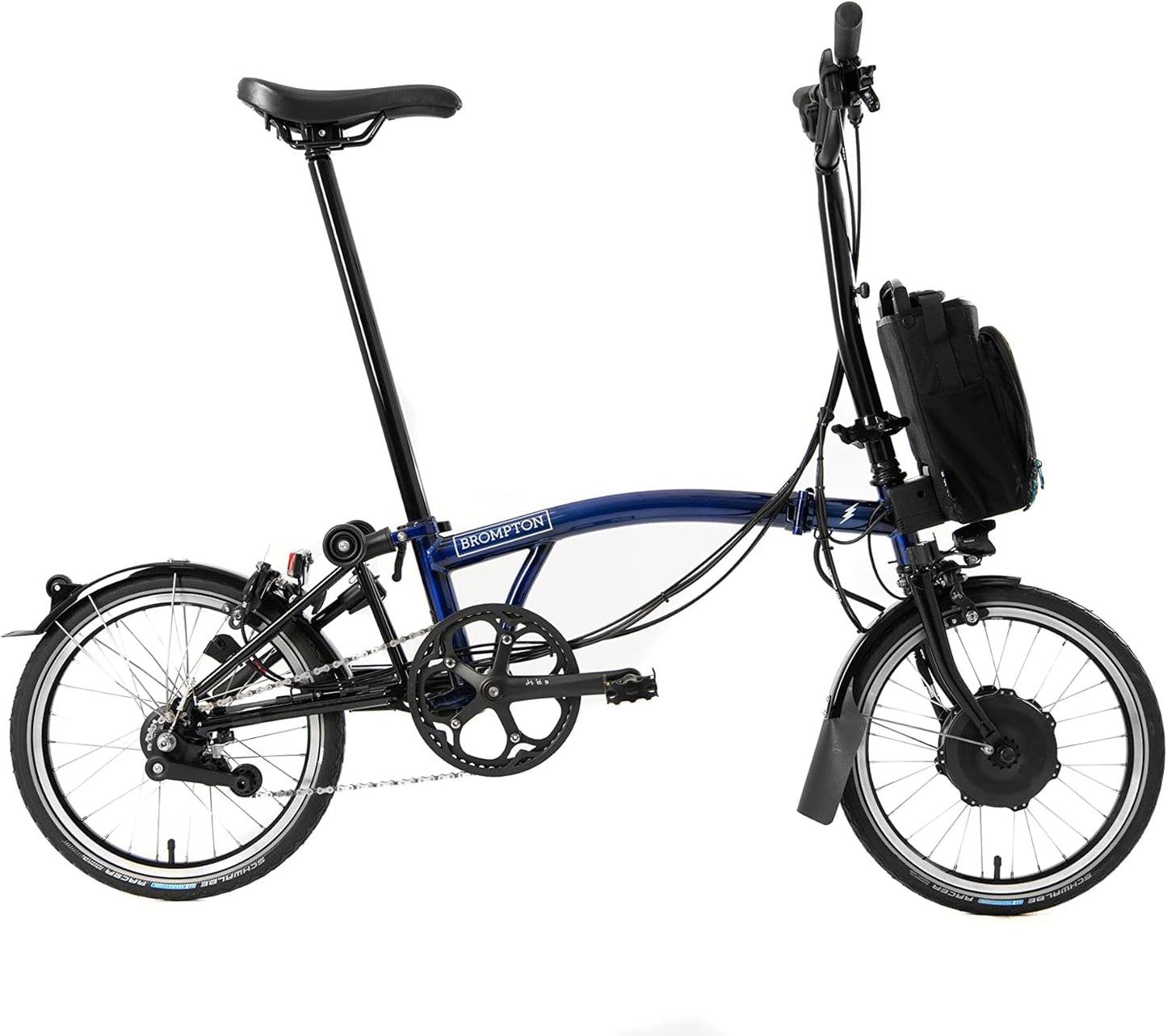 Electric C Line 6 Speed Folding Bike - Mid (Bolt Blue)