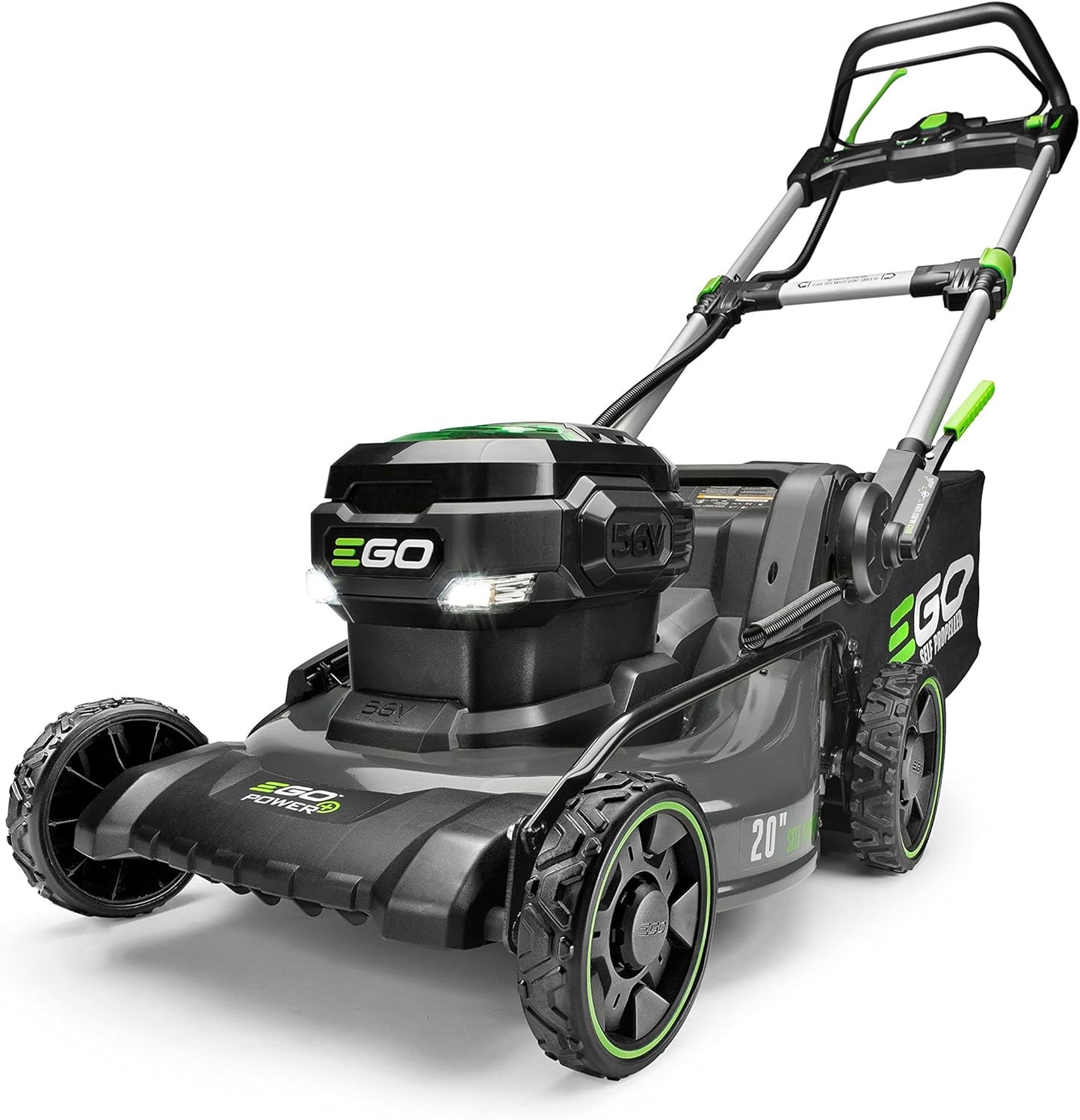 EGO Power+ LM2020SP 20-Inch 56-Volt Lithium-ion Brushless Walk Behind Steel Deck Self-Propelled Lawn Mower - Battery and Charger Not Included