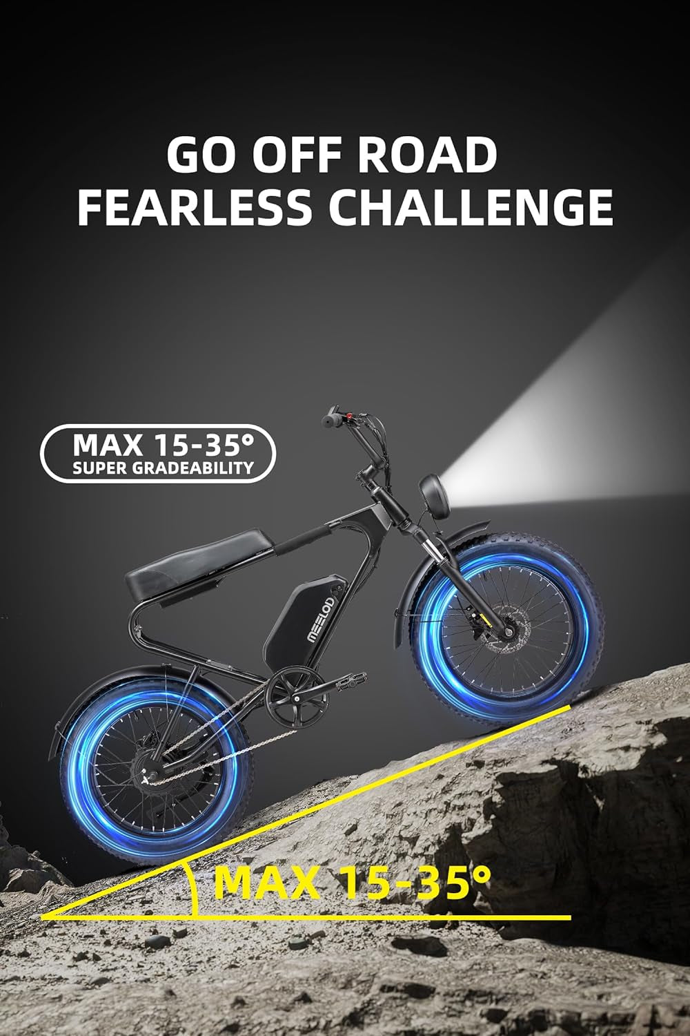 Electric Bike for Adults with 750W Brushless Motor 28MPH Commuting Electric Mountain Bike 48V Removable Battery 12V LED Headlight 4.0 Fat Tire