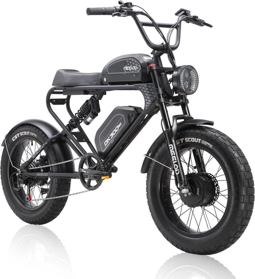 Ebikes for Adults Fat Tire Ebike 2400W/1200W Dual Motor/Single Motor Equipped with 48V/40Ah or 48V/30Ah Dual Lithium Battery, Pure Electric up to 35