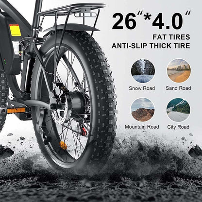 2000W Dual Motor Smlro Electric Bike for Adults, Fat Tire Mountain Ebike, 35 MPH 48V 22.4AH AWD Ebikes, 21-Speed E-Bike/E Bikes, Country Adult