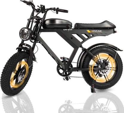 Electric Bike for Adults 1000W Motor Fat Tire E Bike, up to 28MPH & 70Miles, Electric Mountain Bike 7-Speed 5-Layer Full Suspension for Off-Road Dirt