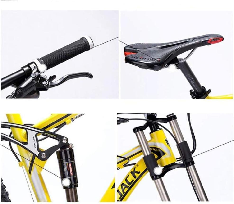 Mountain Bike Unisex Mountain Bike, 26 Inch Aluminum Alloy Frame, 24/27 Speed Dual Suspension MTB Bike with Double Disc Brake,Red,27 Speed