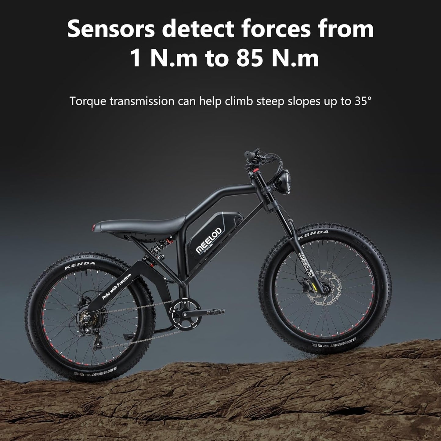 Electric Bike for Adults, Mountain Bike Ebike with 1500W/1200W Dual Motor/Single Motor 48V 25Ah Samsung Lithium Battery 26''X4.0'' Spoke Fat Tire 35