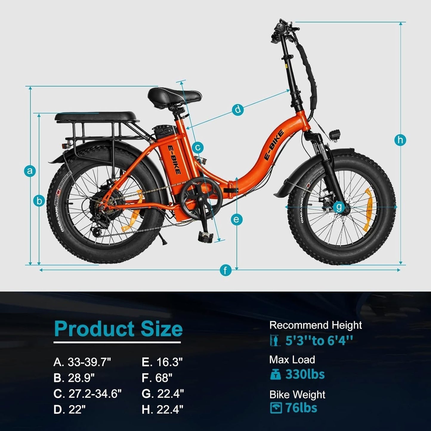Electric Bike for Adults, 750W Long Range Foldable Ebike with One/Dual Removable Battery, 40-120 Mile/25-30Mph, 20" Fat Tire Electric Bicycle
