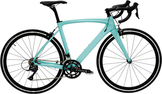 Carbon Road Bike Model H 18.7 Lb – Custom Bike Club Logo Carbon Fiber Frame Road Bike with Shimano SORA 18 Speeds