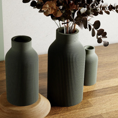 green vase bottle sleek