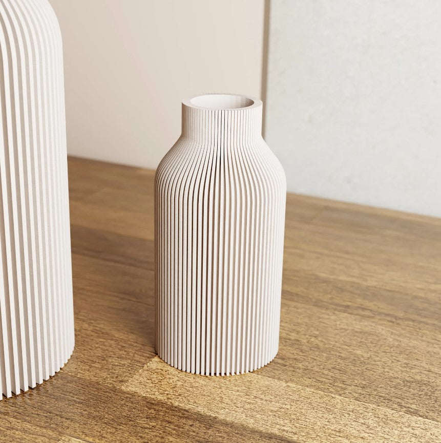 white vas bottle sleek