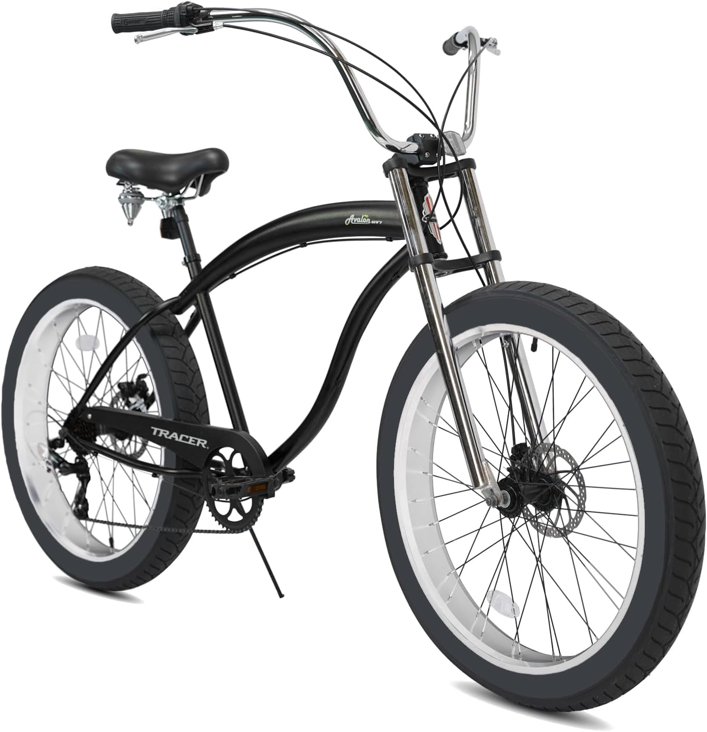 Avalon Beach Cruiser Bike for Adults, 26/29 Inch Wheels, 3.0/4.0 Fat Tire,1/7 Speed, Complete Cruiser Bike.
