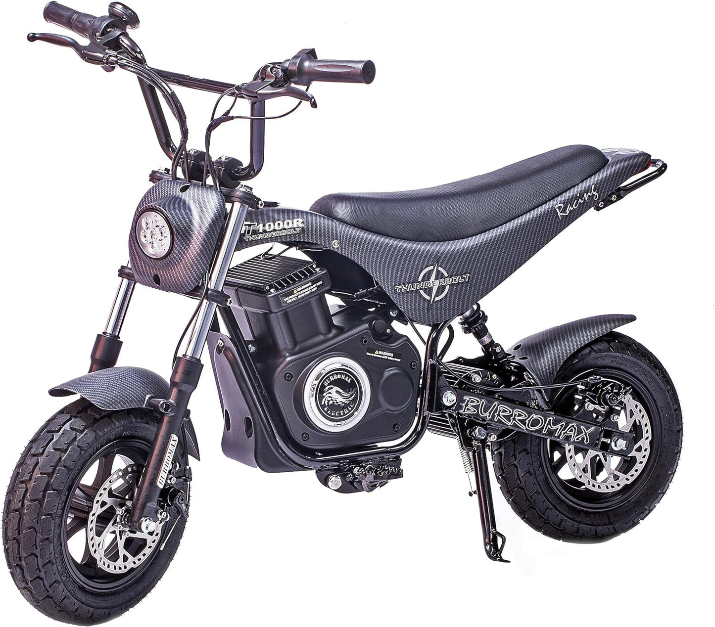 TT1000R, 1000W 48V Lithium Ion, 4 Speeds, 30 Mph, up to 350Lb Rider, Electric Mini Bike