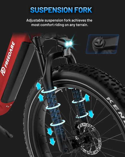 Eden Electric Bike Adults GPS Smart App Control 750W BAFANG Motor 48V 20Ah Samsung Battery Fat Tire Ebike, Electric Bicycle,90Miles Range,28Mph Max