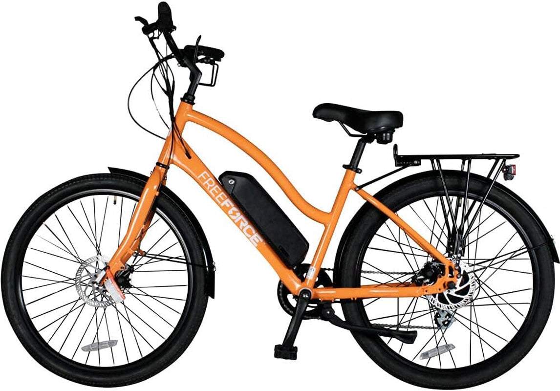 Electric Bike for Adults, Lightweight Ebike with 375W Bafang Motor, Kenda Tires, Shimano Drivetrain, 8 Gears, Throttle, Pedal Assist