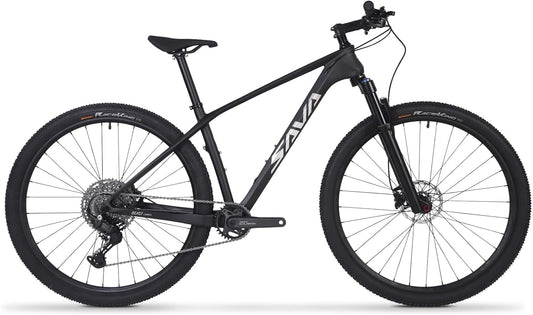 Carbon Fiber Mountain Bike, Dual Disc Brake Axle Thru Adventure Mountain Bike with Shimano CUES U6000 11 Speed Shift Groupset, 27.5/29 Inch MTB