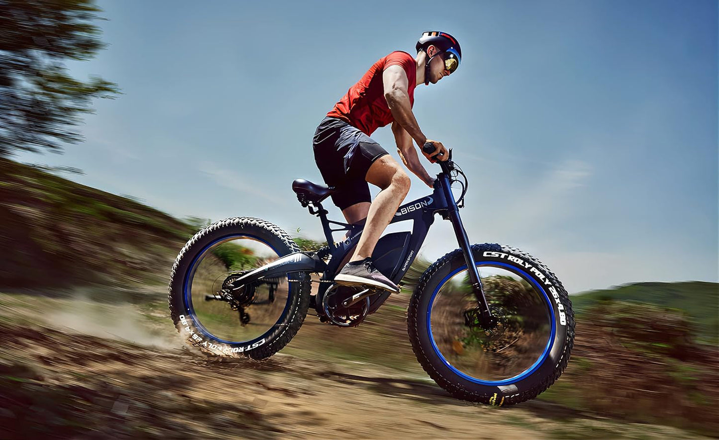 Powerful Electric Bike 1000W Motor 17.6AH/48V Battery 26" X 4.8" Fat Tire Ebike with Suspension Fork Aluminum Frame Mountain Bike Beach E-Bike Snow