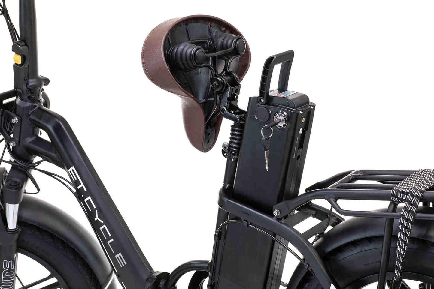 F1000 Foldable Electric Bike 20" Fat Tire E-Bike 750W Das-Kit Motor 20MPH 1008Wh 48V 21AH Removable Large Battery LCD Display Hydraulic Disc Brake 8
