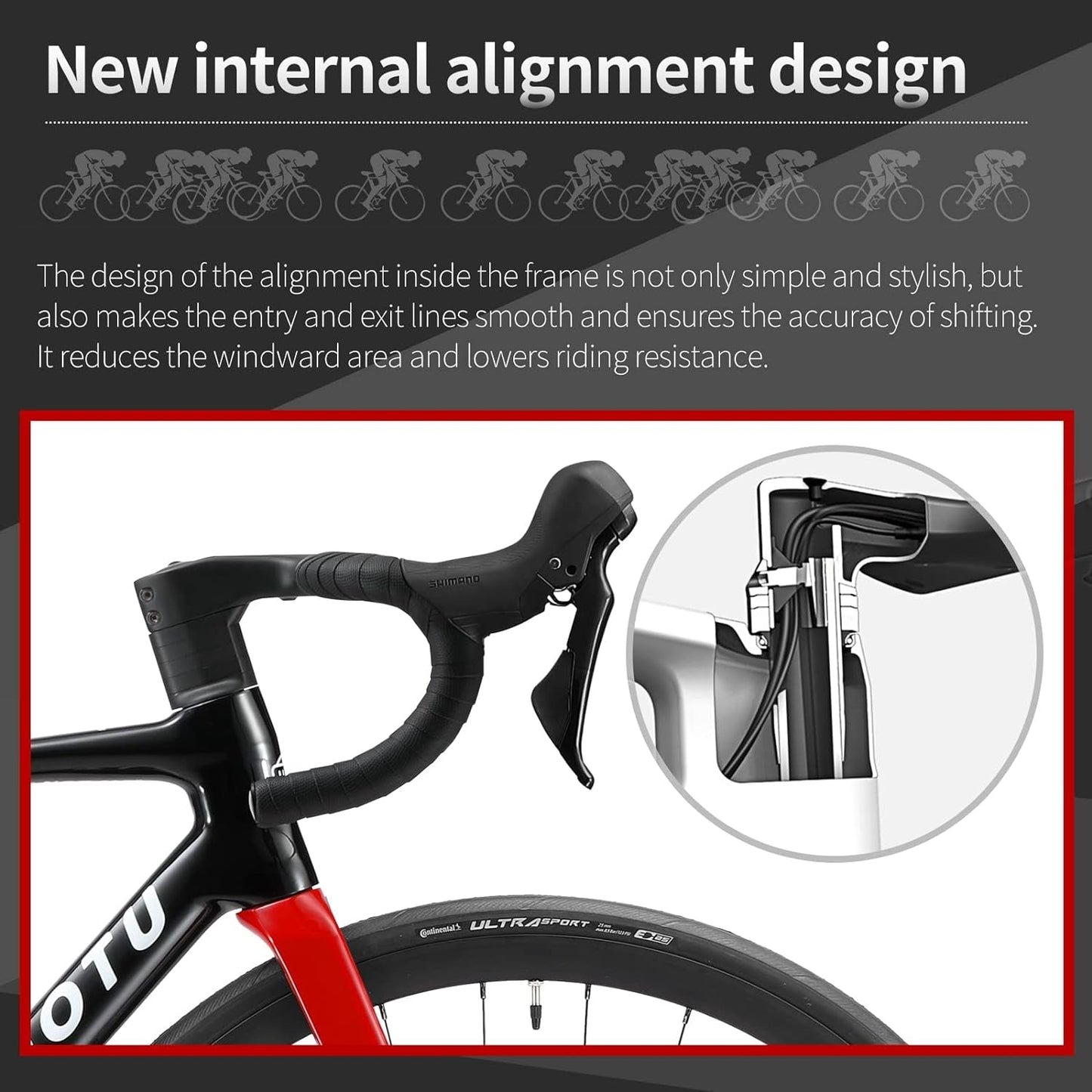 Carbon Road Bike, T800 Carbon Fiber Road Bicycle for Men and Women with Shimano R7020 Carbon Fiber Frame 700C Wheel 25C Tire Road Bike 22 Speed Disc