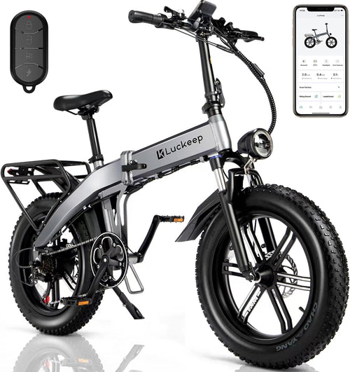Electric Bike for Adults 1130W Peak BAFABG Motor 30MPH 48V 15AH Battery 60Miles Range Folding E Bikes for Adults Electric Bicycle 20 Inch Fat Tire