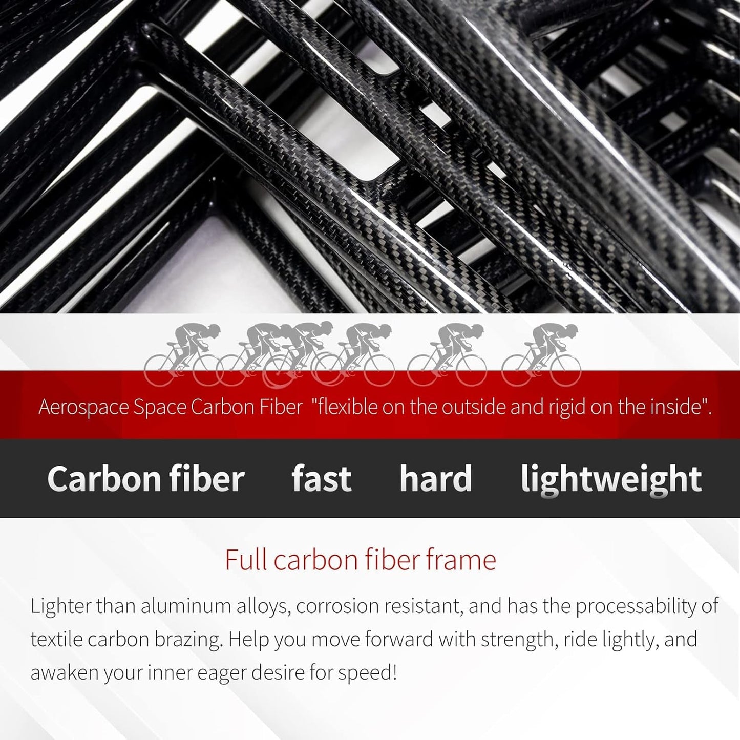 Carbon Road Bike, T800 Carbon Fiber Road Bicycle for Men and Women with Shimano R7020 Carbon Fiber Frame 700C Wheel 25C Tire Road Bike 22 Speed Disc