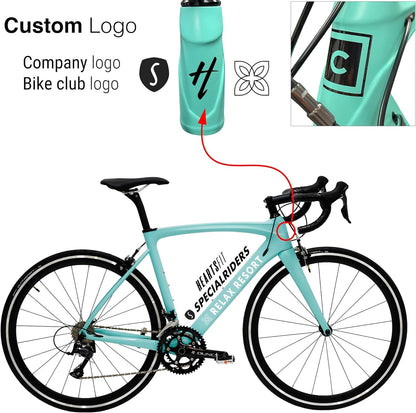 Carbon Road Bike Model H 18.7 Lb – Custom Bike Club Logo Carbon Fiber Frame Road Bike with Shimano SORA 18 Speeds