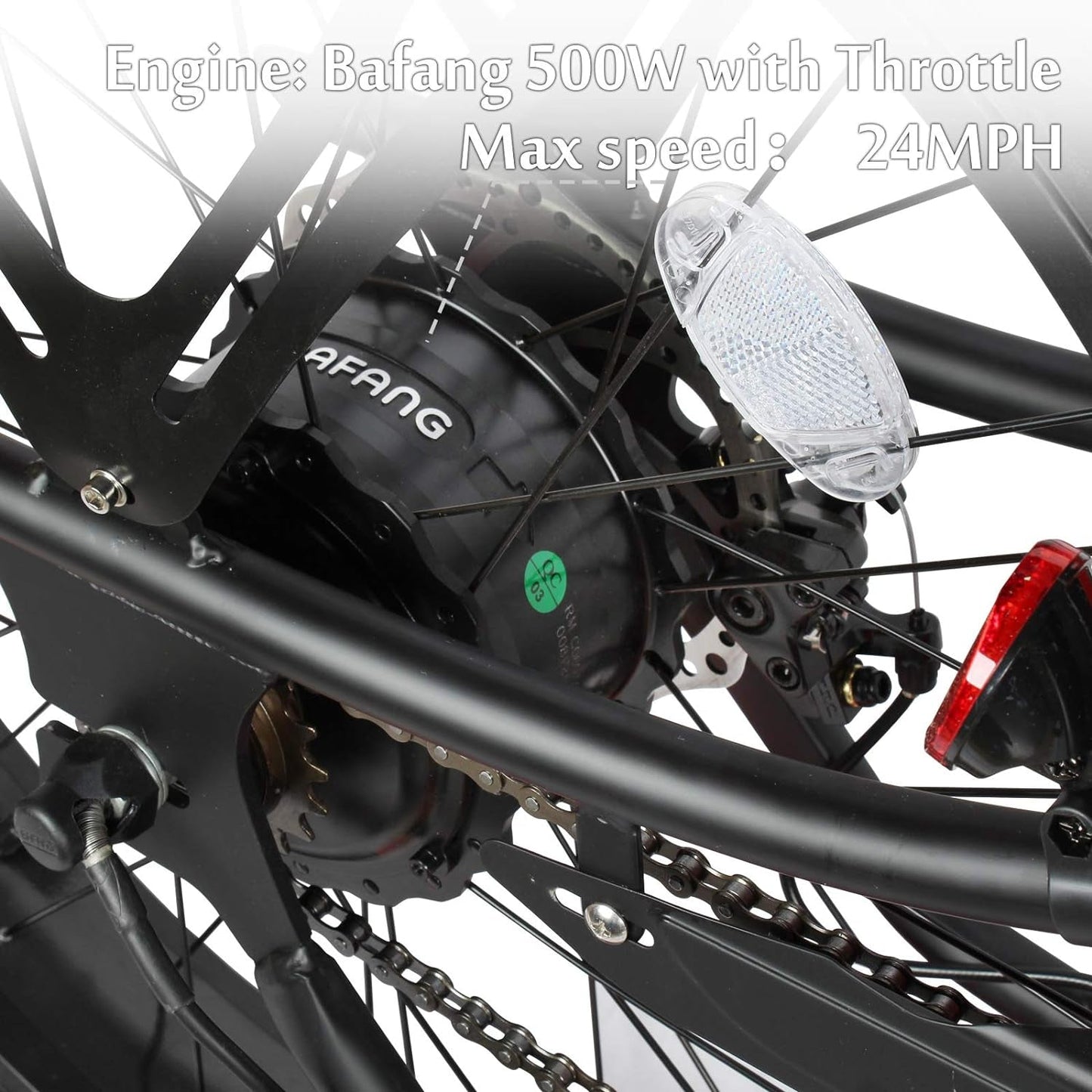 Cyclone Electric Cruiser Beach Bike Front Rear DISC Braking 26X4.0 Fat TIRE Bicycle