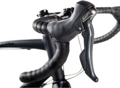Illimitate Gravel Bike, Shimano Tiagra with Disc Brakes, Extra Wide Tires and Carbon Fork, Perfect for Road or Dirt Trail Adventure Touring, Matte