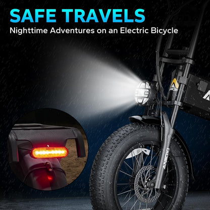 Ebike,A8 PRO MAX Electric Bike,48/52V 60Ah Electric Commuting Bike,200Miles Long Range, Peak 1200/1400W Power Ebike, Electric Bicycle for Adults