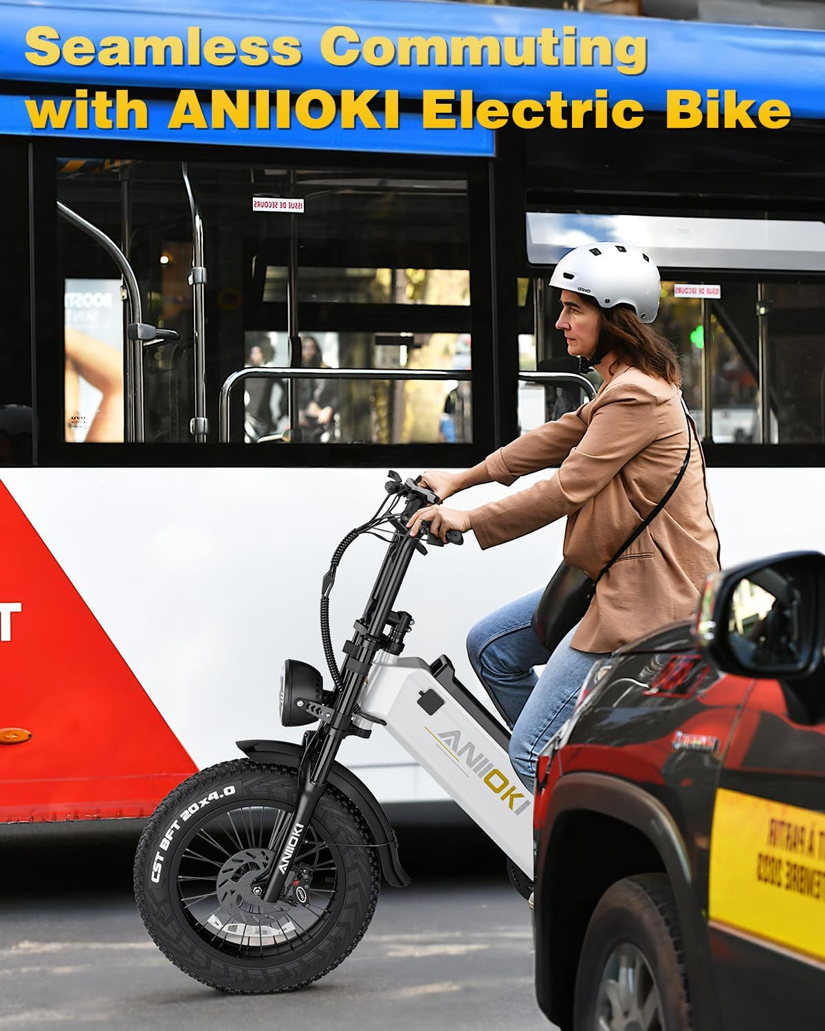 Ebike,Aq177 PRO MAX Electric Bike,52V 60Ah Electric Commuting Bike,200Miles Long Range, Peak 1200W Power Ebike, Electric Bicycle for Adults