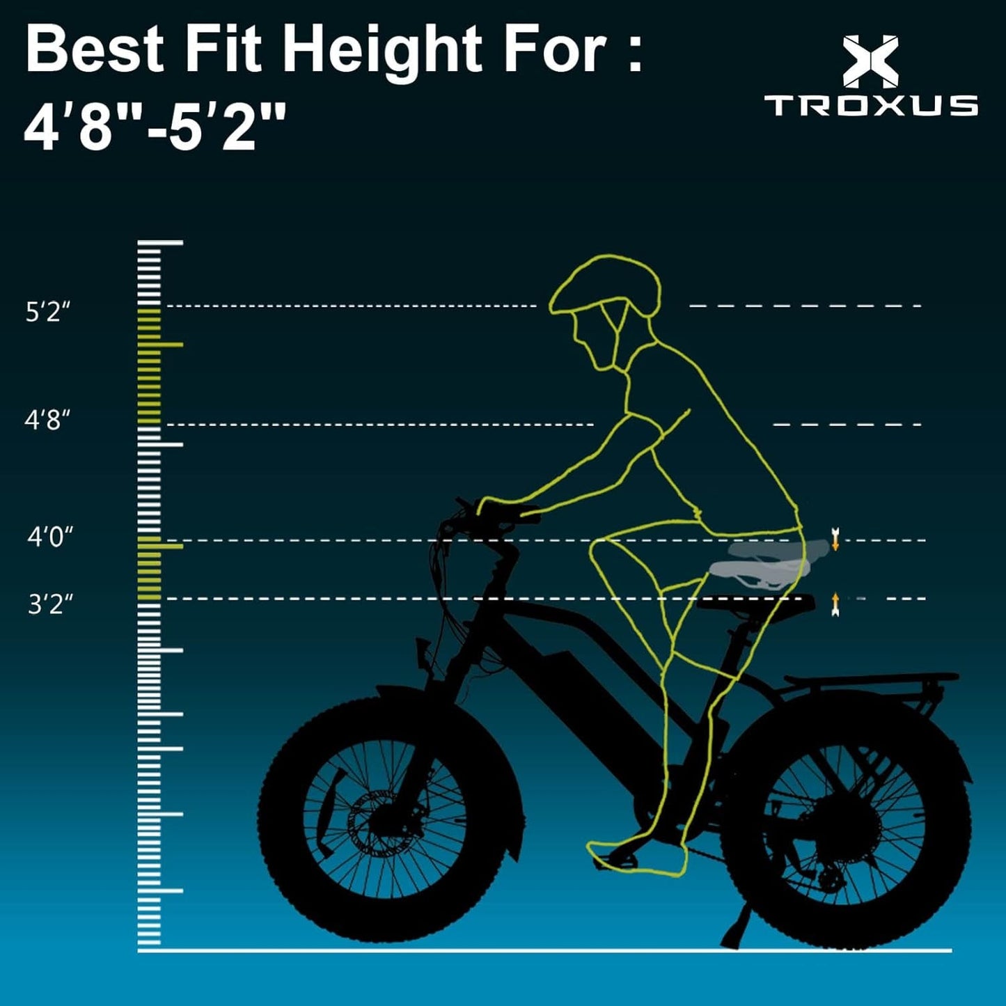 Electric Bike for Adults, Fat Tire Mountain E-Bike with 750W Powerful Rear Hub Motor and Disc Brakes, Extra Long Range E-Bicycle