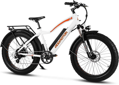M-550 Electric Bike, 85MI, Electric Mountain Bike 750W 26'' Fat Tire Commuter E-Bike, 26 MPH Adult Electric Bicycle with Removable 48V 20Ah