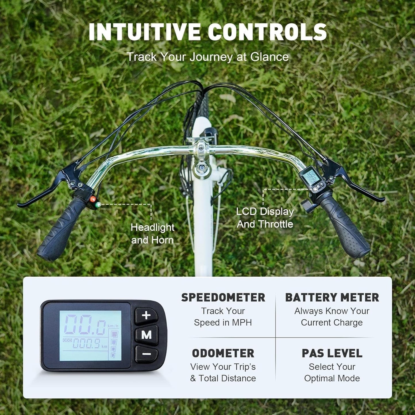 Electric Trike, 350W Electric Tricycle for Adults with Dual Chains, UL Tested 36V 10Ah Battery, 3 Wheel Electric Bicycle, E Trike with Basket for
