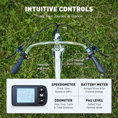 Electric Trike, 350W Electric Tricycle for Adults with Dual Chains, UL Tested 36V 10Ah Battery, 3 Wheel Electric Bicycle, E Trike with Basket for
