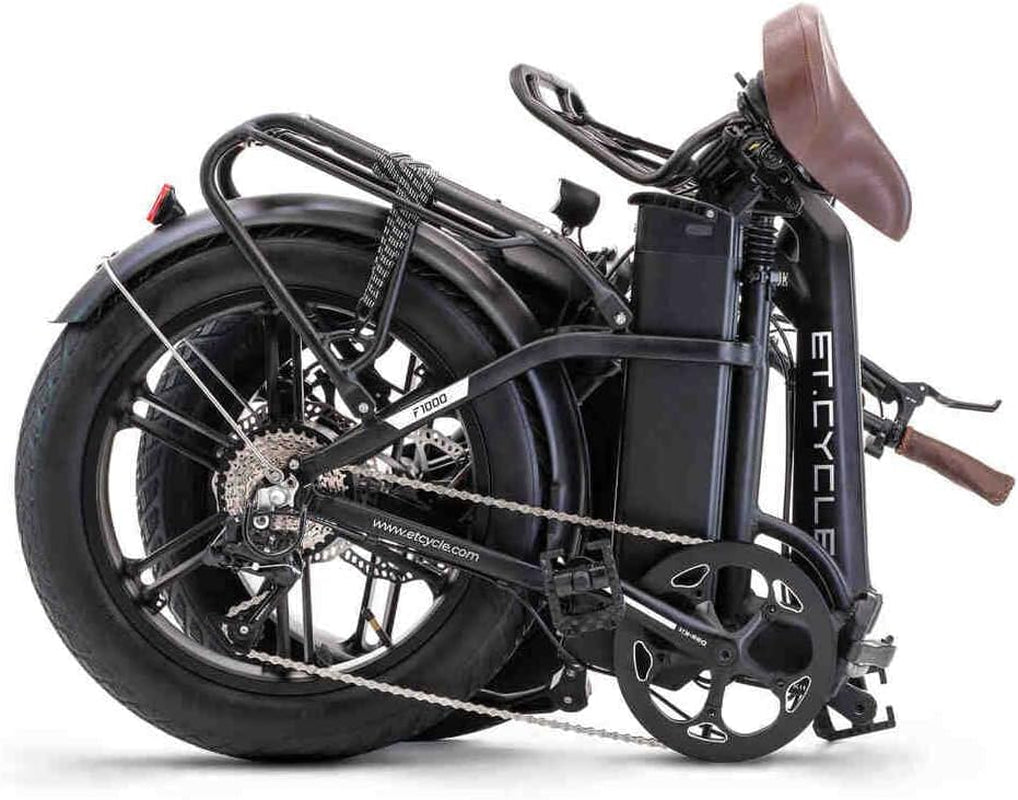 F1000 Foldable Electric Bike 20" Fat Tire E-Bike 750W Das-Kit Motor 20MPH 1008Wh 48V 21AH Removable Large Battery LCD Display Hydraulic Disc Brake 8