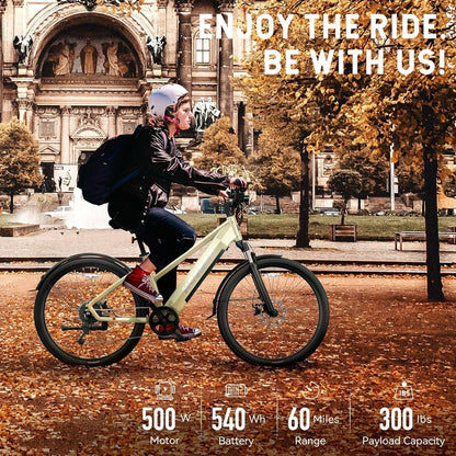 Electric Bike for Adults, Hovranger & Hovcity, Electric Bike Mountain Bike City Bike Commuting Bike Urban Bike Cruiser Bike