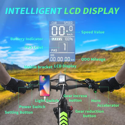 H20Pro Electric Bike, 1000W 20" Fat Tire Folding Electric Bicycle, 48V 20Ah Removable Lithium Battery, 7-Speed, Dual Shock Absorbers, Mountain Ebike