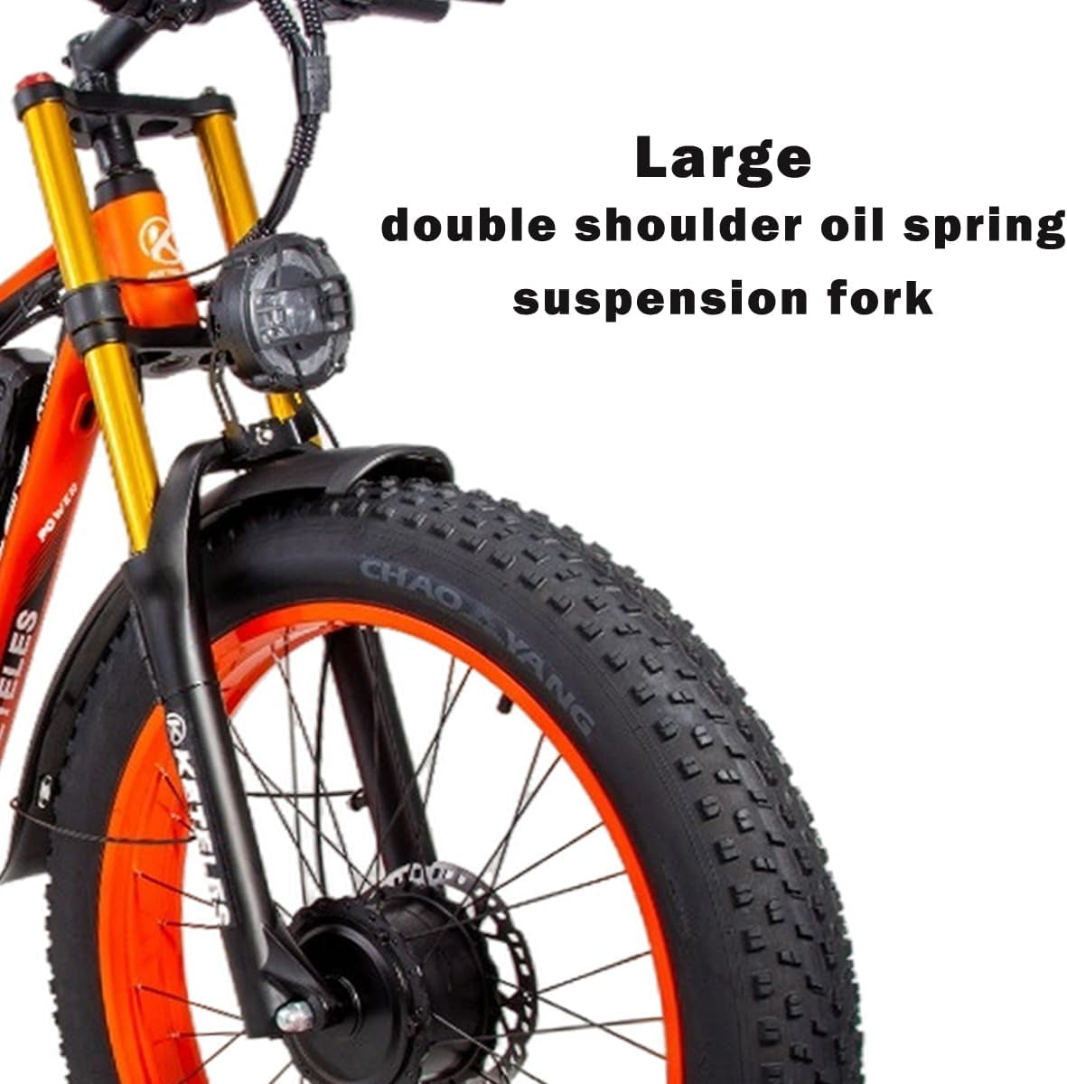 KETELES K800 Pro 2000W Dual Motor Electric Bike 48V 23AH Battery Front and Rear Shock Absorbers 7-Speed, Hydraulic Disc Brake, 26"X4.0" Inch Fat Tires