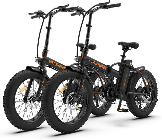 500W Folding Electric Bike for Adults 20"×4" Fat Tire Electric Bike 36V 13AH Removable Lithium Battery Adult Electric Bicycles, 25MPH E Bike for