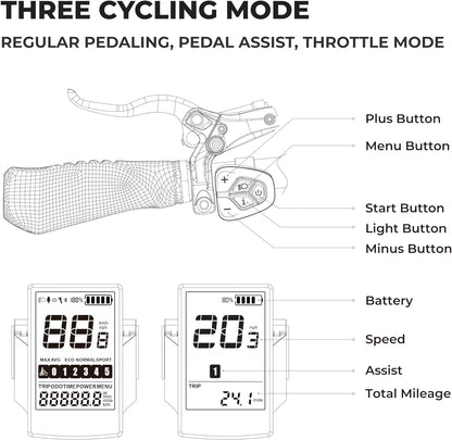 Fat Tire Electric Bike for Adults 26" X 4" Beach Snow Mountain Ebikes for Adults, 750W Motor 28MPH Adult Electric Bike Long Range up to 60 Miles,