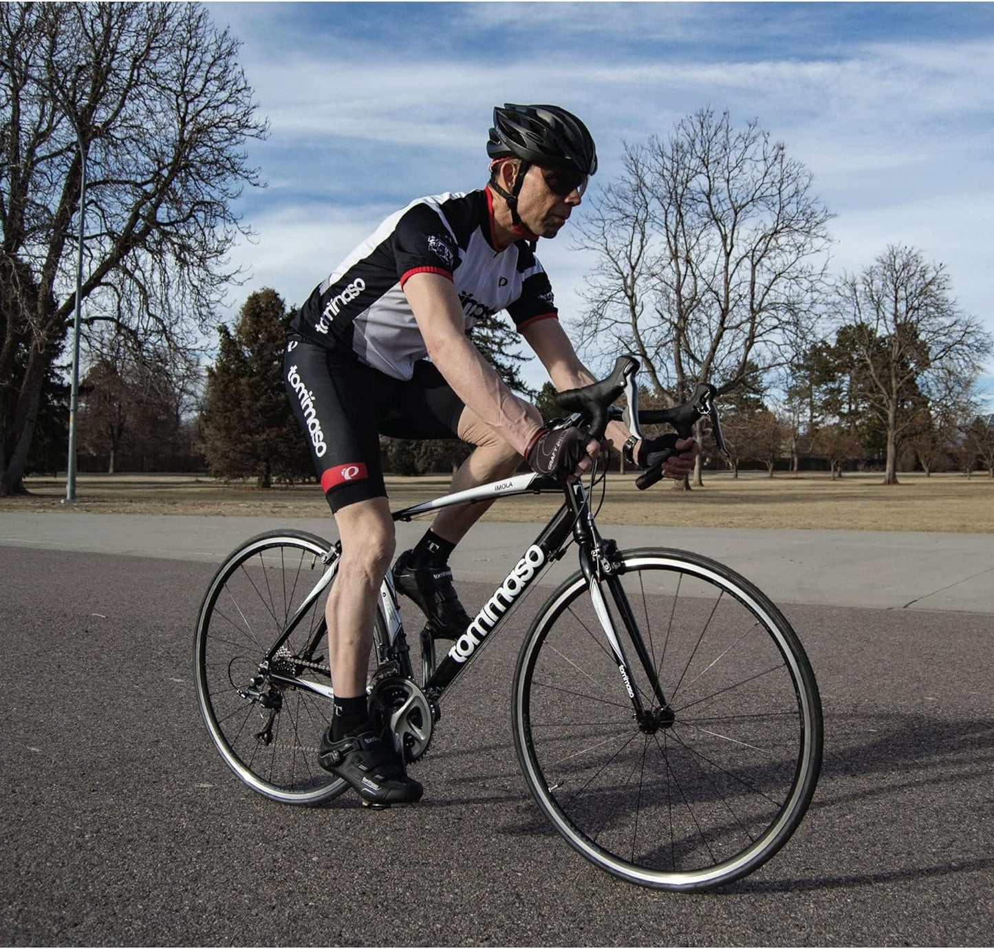 Imola Endurance Aluminum Road Bike, Shimano Claris R2000, 24 Speeds, Black, White, Burnt Orange