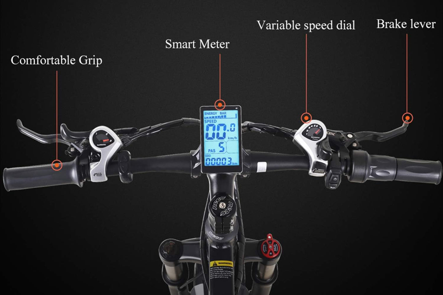 Electric Bike Adults, 26'' 1000W 48V 17Ah Ebike,Fat Tire Electric Bicycle, 7-Speed,Up to 40 Miles,Snow Beach Mountain E Bike