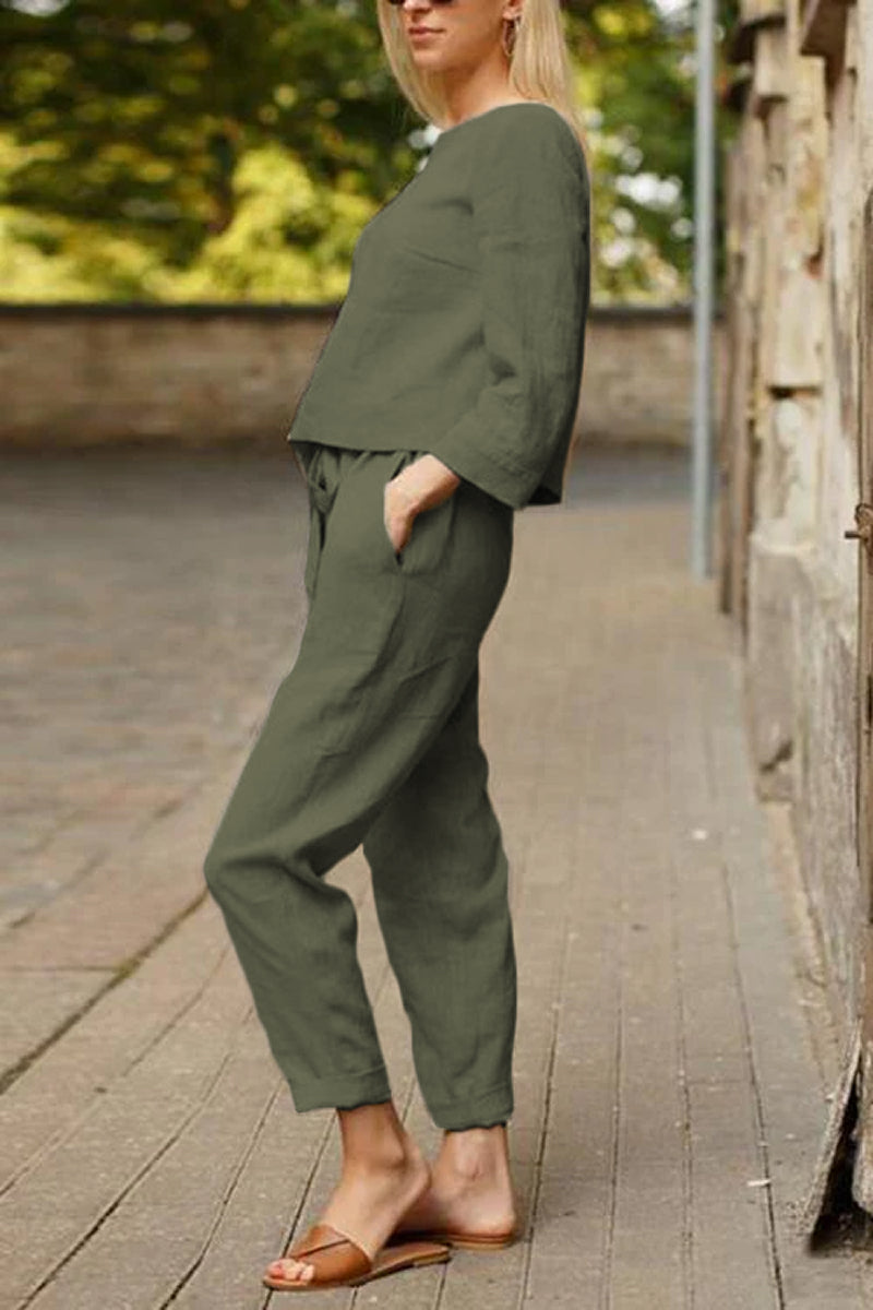 Cotton-Linen Monochrome Capsule