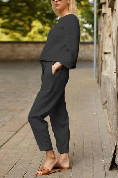 Cotton-Linen Monochrome Capsule