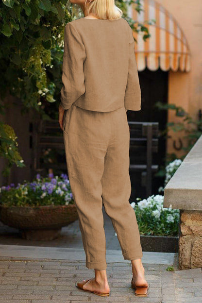 Cotton-Linen Monochrome Capsule
