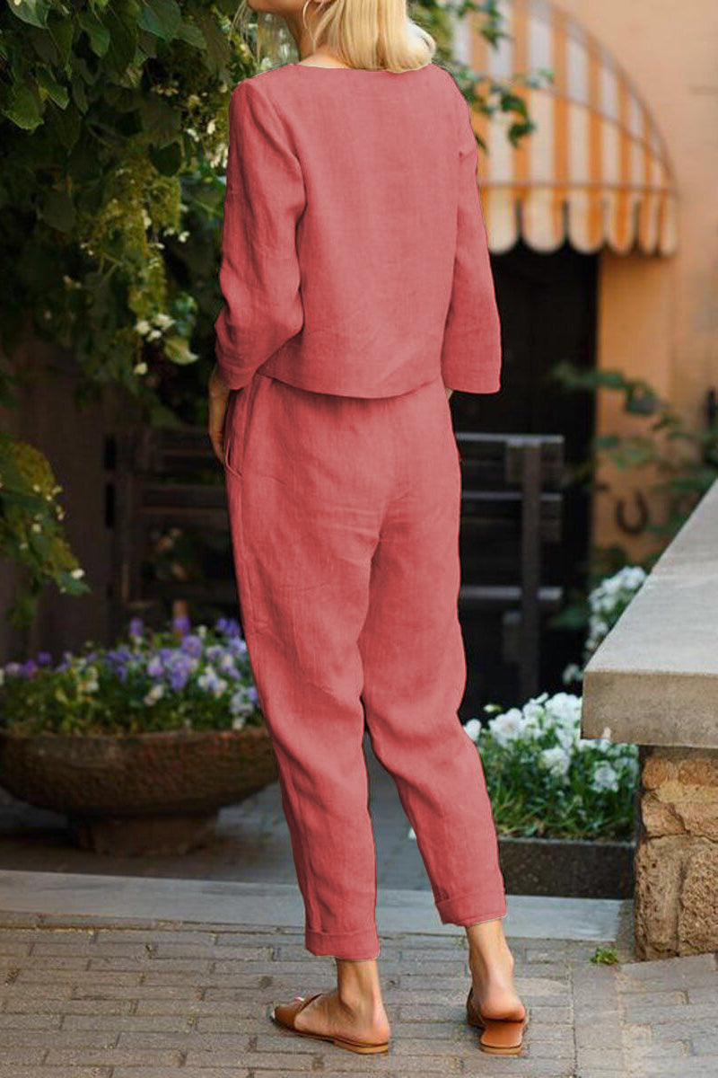Cotton-Linen Monochrome Capsule