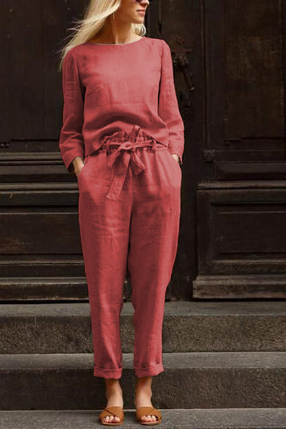Cotton-Linen Monochrome Capsule