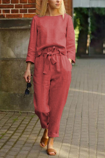 Cotton-Linen Monochrome Capsule