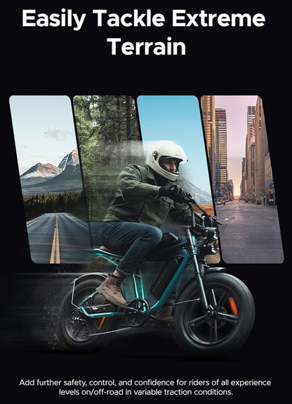 Engwe-Electric-Bike Vintage Electric-Motorcycle-Adults Peak 1000W-Electric-Dirt-Bike - 20" Fat Tire E-Bike with 48V 13AH Removable Battery Full