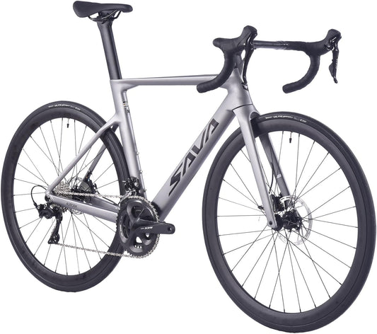 Carbon Road Bike, T800 Carbon Fiber Frame 700C Racing Bicycle with 105 R7000 22 Speed Groupset and Mechanical Disc Brake, Ultra-Light Carbon Bike for