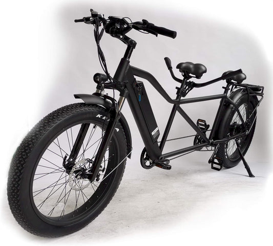 Fat Tire Electric Tandem Bicycle | Dual Rider Adventure with Enhanced Stability | Mobility4Less