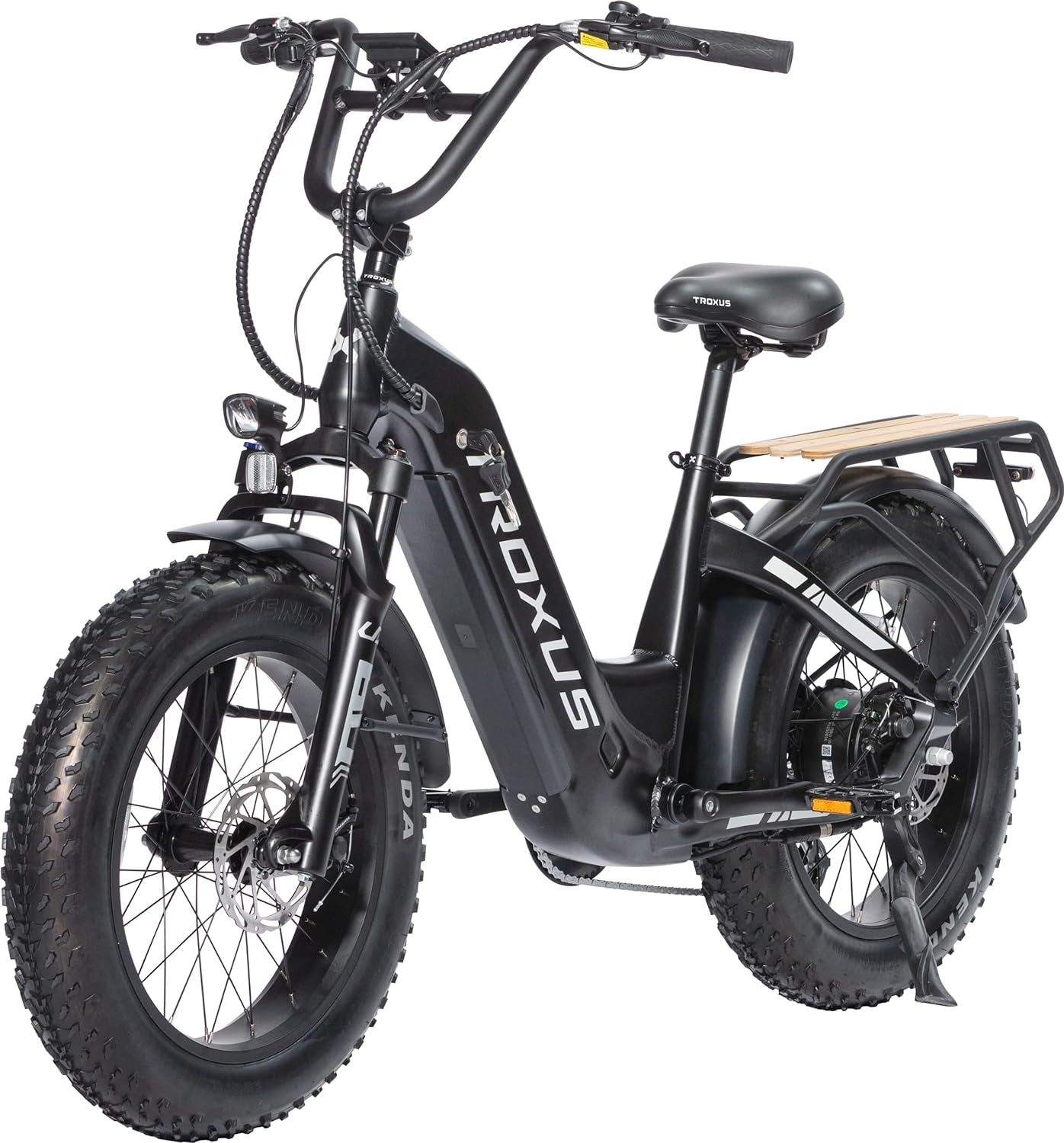 20'' Fat Tire Electric Bike for Adult,750W Motor 48V 20Ah Lithium Battery Step-Thru Electric Bicycle for Beach Snow 7 Speeds