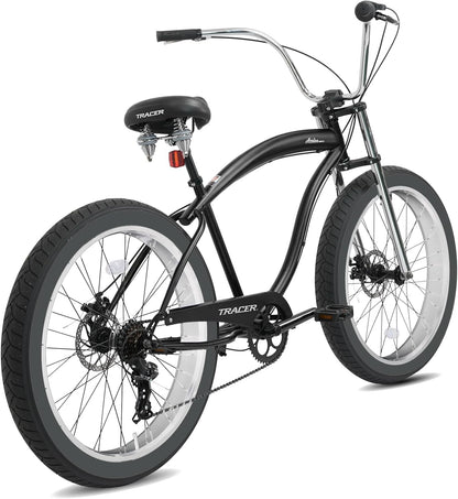Avalon Beach Cruiser Bike for Adults, 26/29 Inch Wheels, 3.0/4.0 Fat Tire,1/7 Speed, Complete Cruiser Bike.